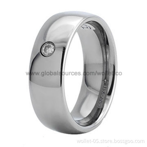 Hot-selling Fashionable Green Product Tungsten Steel Ring, Suitable for Promotional Gifts